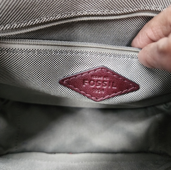Fossil mini ryder satchel, fig burgundy - Picture 4 of 7